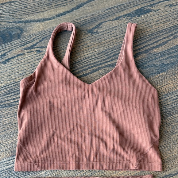 Lululemon Align Ribbed Tank Roasted Brown EUC size 6 - Picture 3 of 9